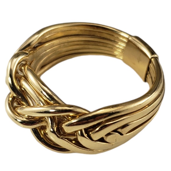 14 Karat Yellow Gold Puzzle Ring Size 9.75 #18654 - Picture 2 of 6